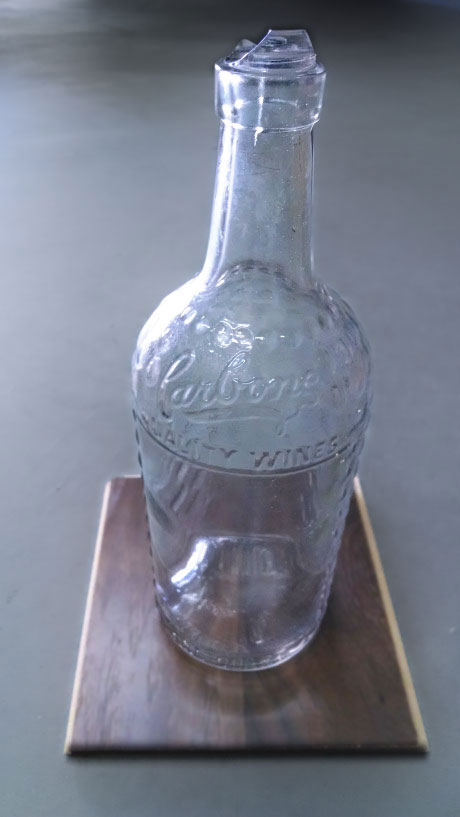 This bottle (below) was found and donated to the family by firefighter Mike Thayer