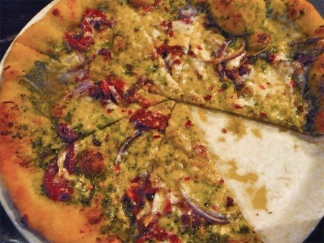 Pizza juicy and messy, the way pizza should be